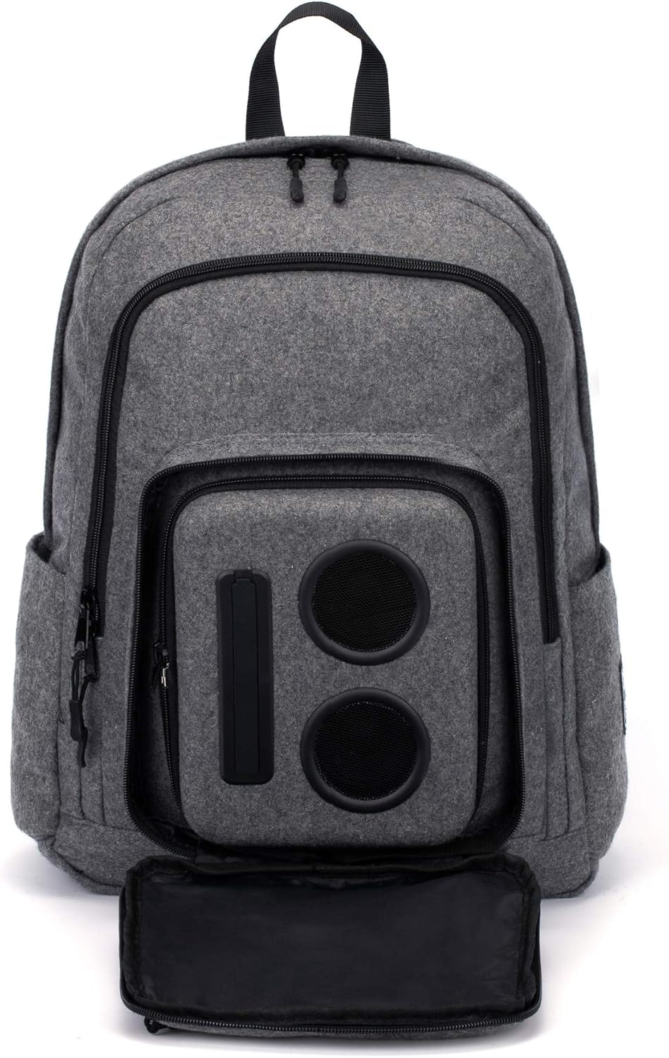 Bluetooth Speaker Backpack With 20-Watt Speakers & Subwoofer for Parties/Festivals/Beach. Rechargeable, Works with iPhone & Android (Gray, 2024 Edition)