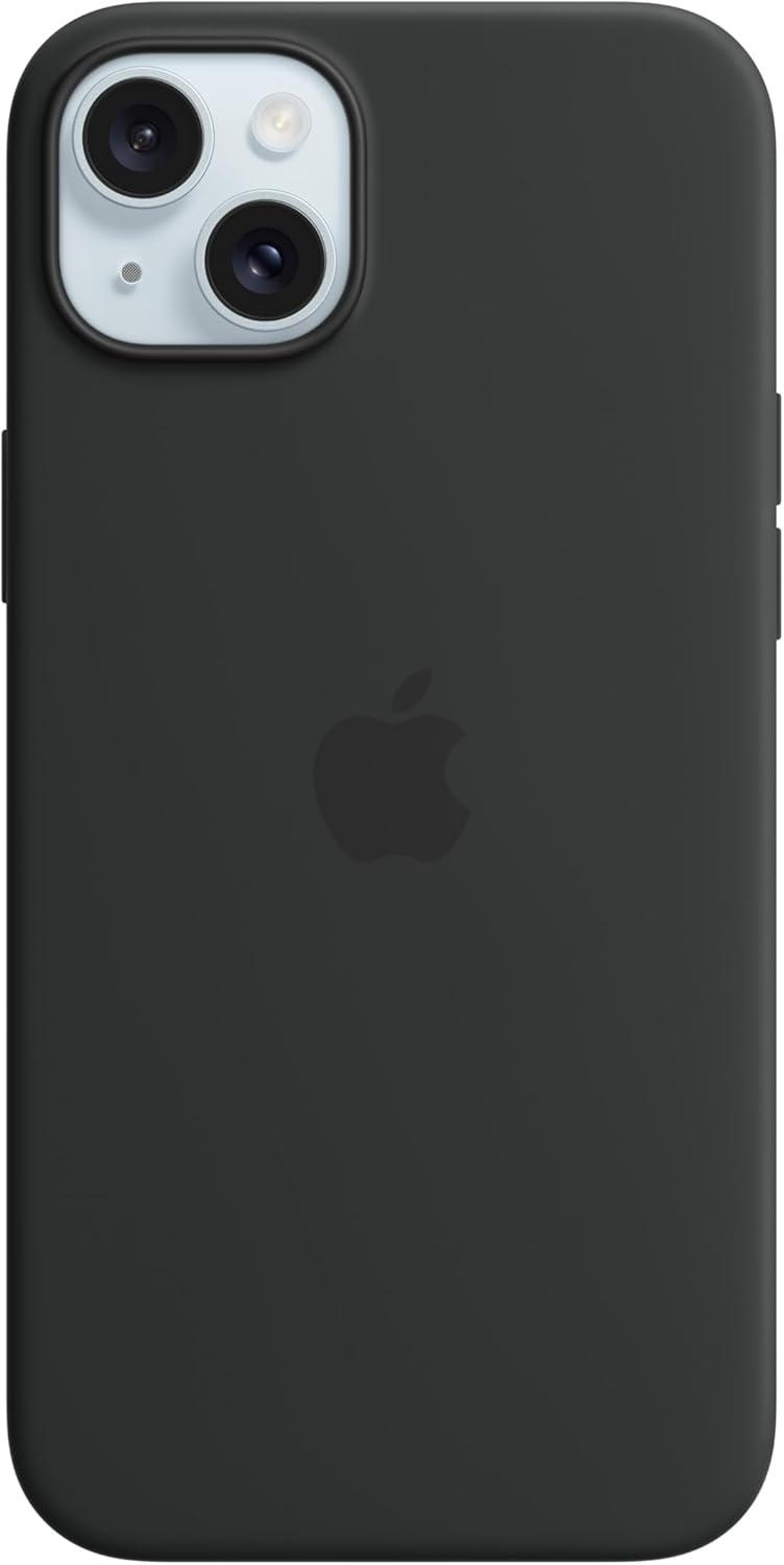 Apple iPhone 15 Plus Silicone Case with MagSafe – Black