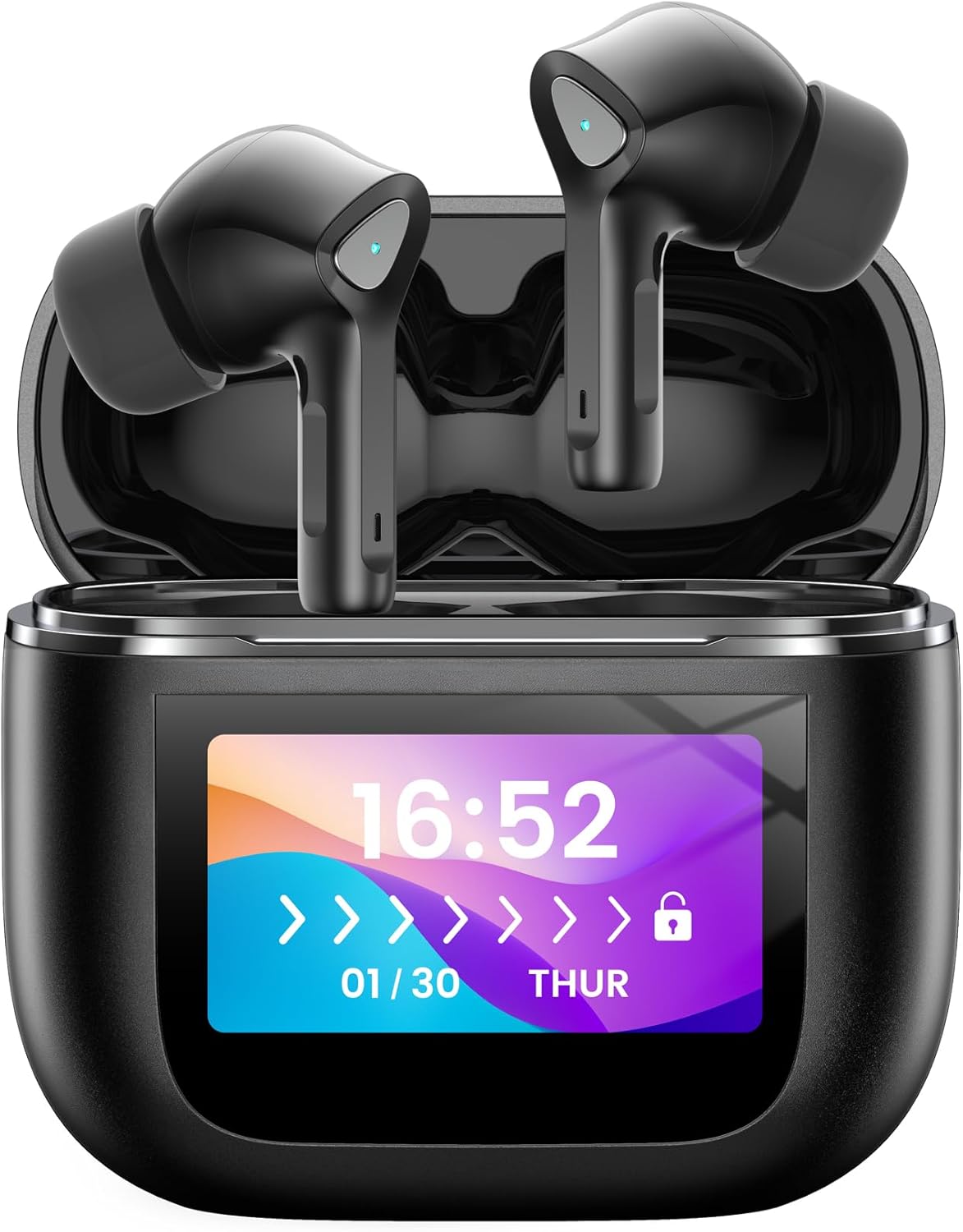 Ear buds Wireless Bluetooth Earbuds with Touch Screen 50H Playtime Deep Bass Bluetooth Headphones with Mic IPX7 Waterproof True Wireless Earbuds in Ear Earphones for Tablet Laptop Android/iOS Phones