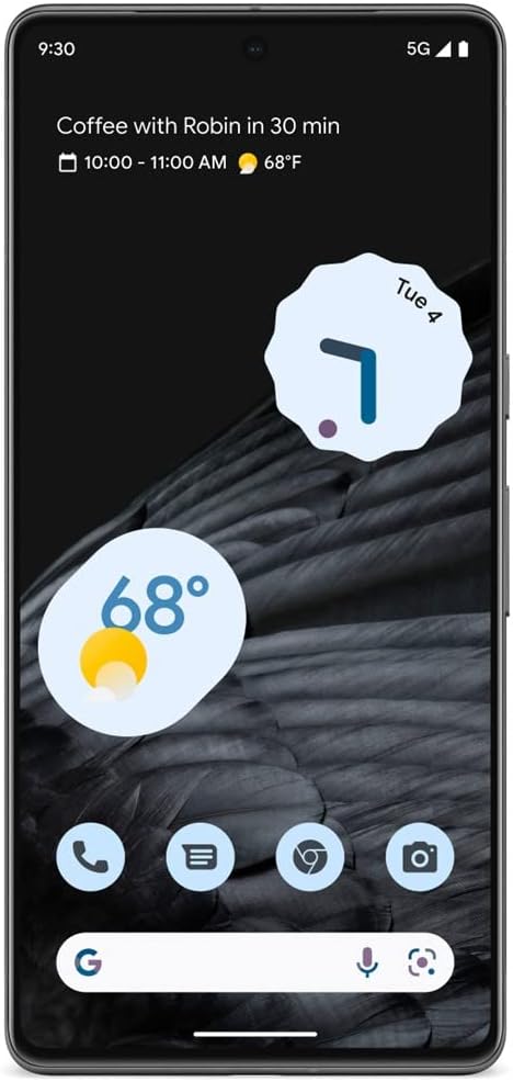 Google Pixel 7 Pro 5G (128GB, 12GB) 6.7″ AMOLED, 4K 50MP Camera (US Model Fully Unlocked for Verizon, T-Mobile, AT&T, Global) (w/25W Fast Charger, Obsidian)