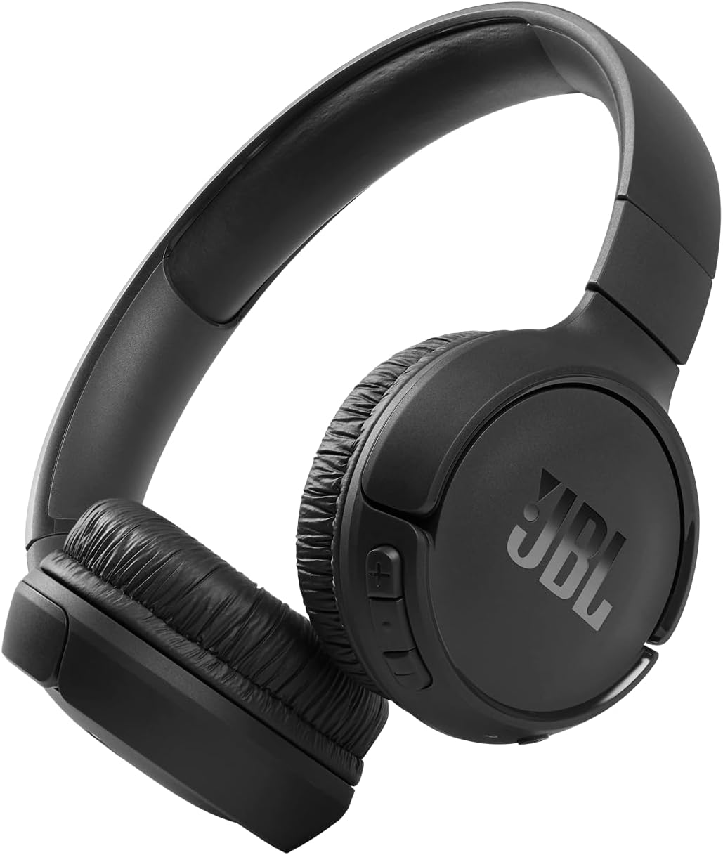 JBL Tune 510BT: Wireless On-Ear Headphones with Purebass Sound – Black