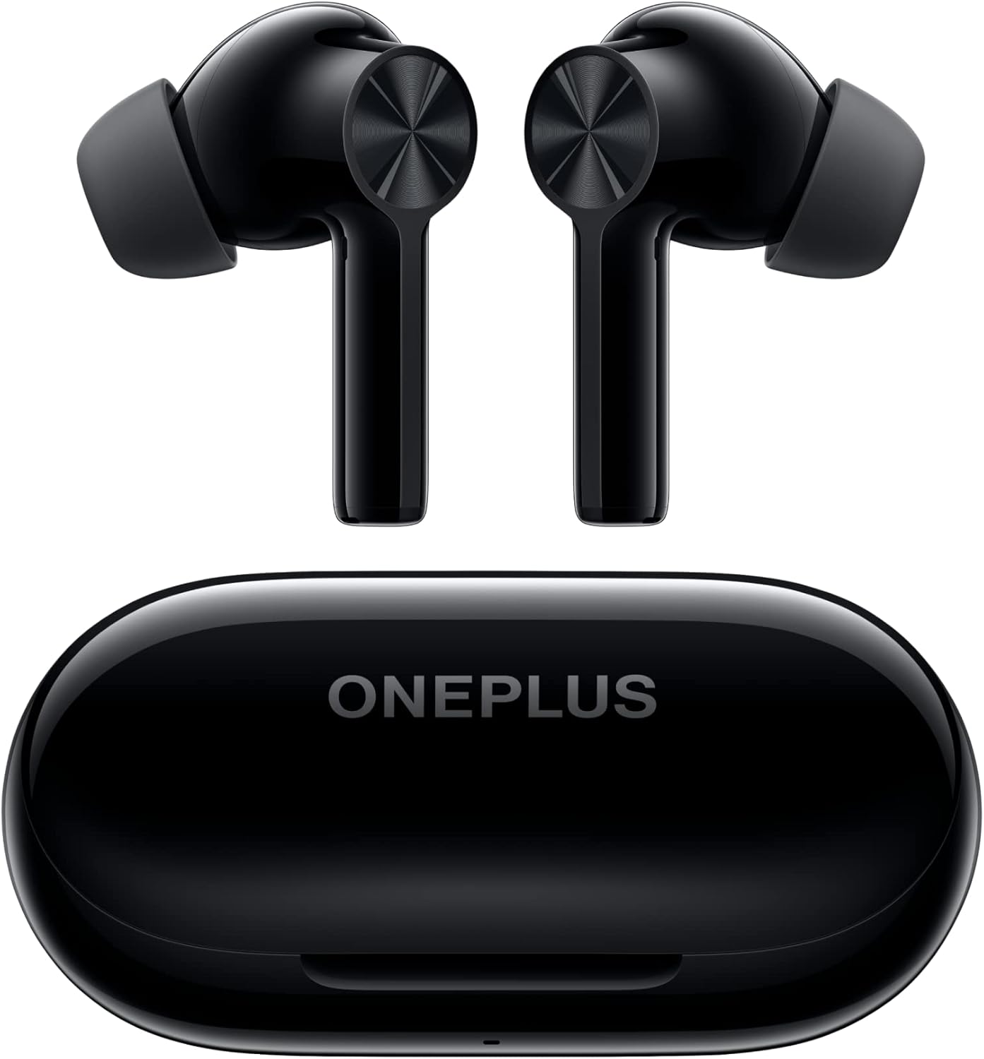 OnePlus Buds Z2 True Wireless Earbud Headphones-Touch Control with Charging Case,Active Noise Cancellation,IP55 Waterproof Stereo Earphones for Home,Sport, Obsidian Black