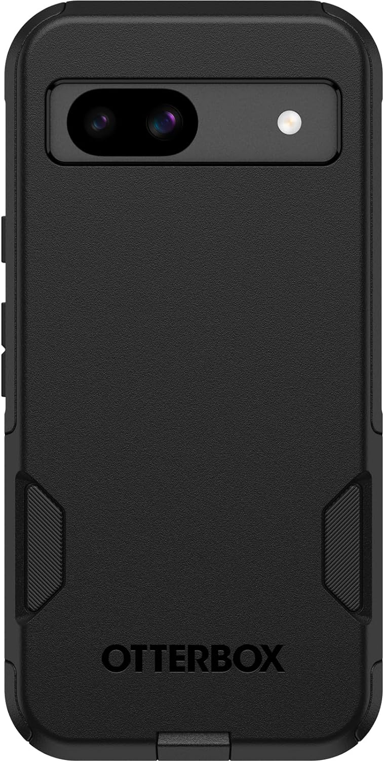 OtterBox Google Pixel 8A Commuter Series Case – Black, Slim & Tough, Pocket-Friendly, with Port Protection