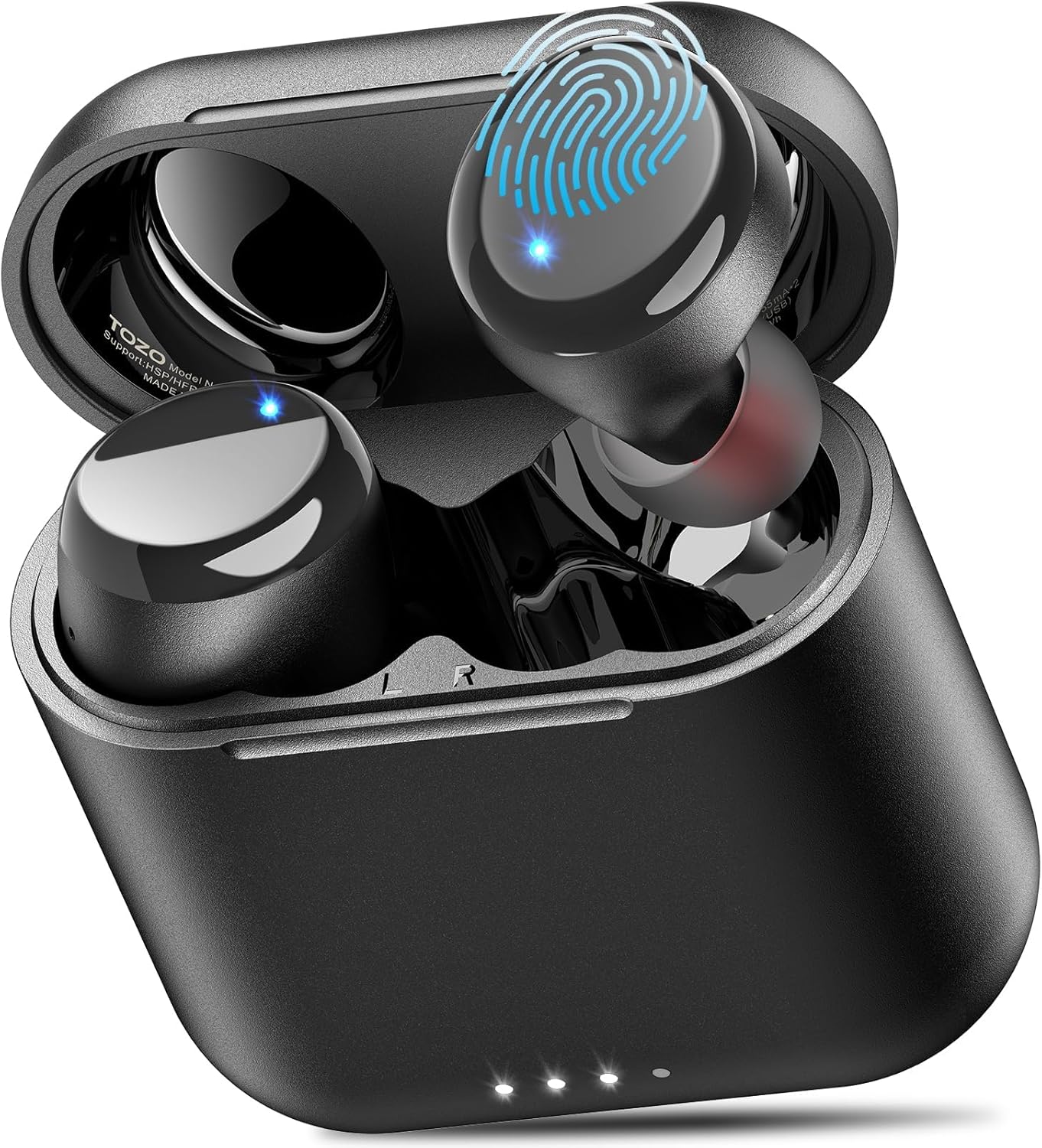 TOZO T6 (Ergonomic Edition) Wireless Earbuds Bluetooth 5.3 Headphones, Ergonomic Design in-Ear Headset, 50Hrs Playtime with Wireless Charging Case, APP EQ Customisable, IPX8 Waterproof, 2024 Version