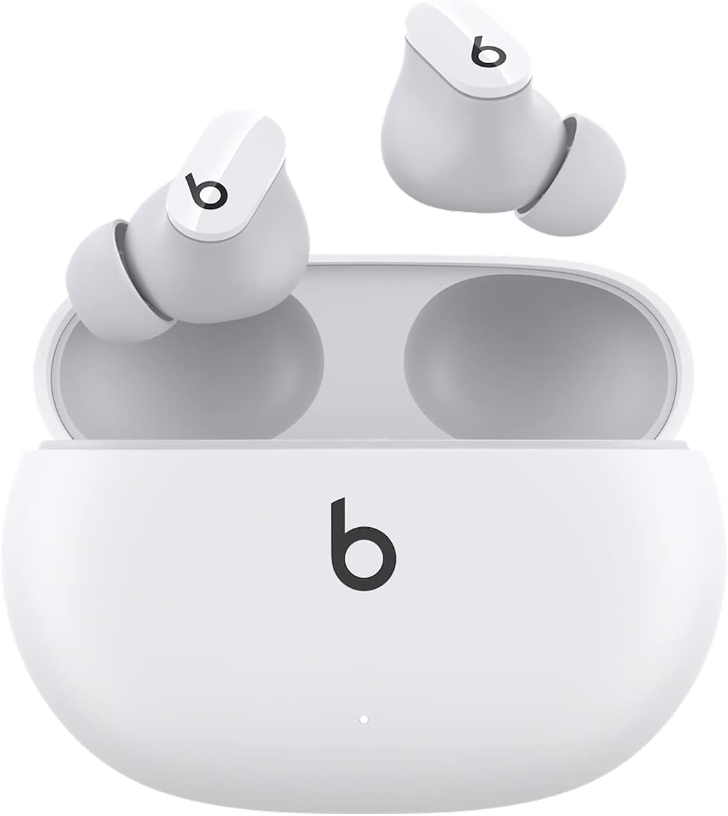 Beats Studio Buds – True Wireless Noise Cancelling Earbuds – Compatible with Apple & Android, Built-in Microphone, IPX4 Rating, Sweat Resistant Earphones, Class 1 Bluetooth Headphones – White