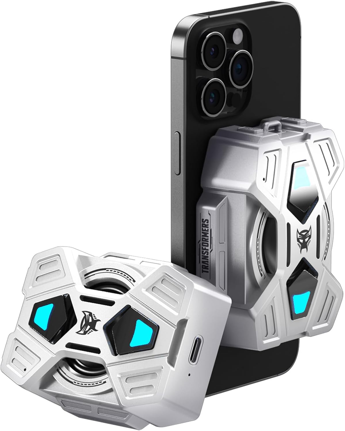 Transformers Small Bluetooth Speaker 5.4 Bluetooth Speaker Wireless for iPhone 12/13/14/15 Magnetic Speaker with RGB Color Light Show TWS Pairing Pockets Size 7.5H Playtime(Gray)