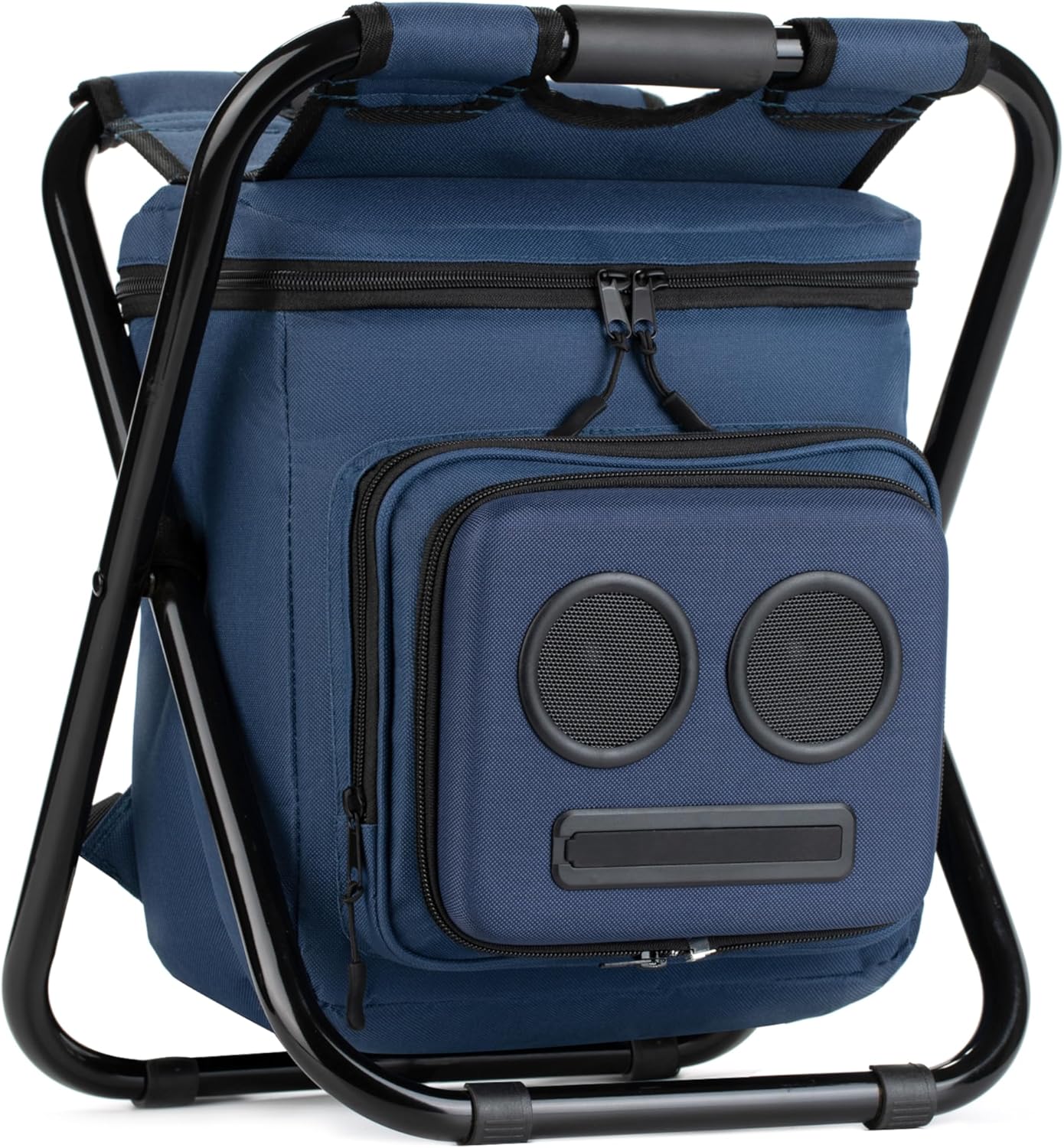 Super Real Backpack Cooler Chair with Speakers. 20-Watt Bluetooth Speakers for Parties/Festivals/Boat/Beach/Camping. Rechargeable, Works with iPhone & Android.