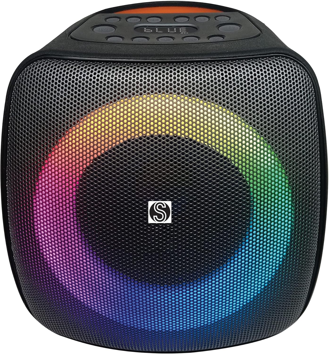 SOUNDSTREAM Portable Bluetooth Party Speaker w/Loud Deep Bass, Pair 2 w/True Wireless Stereo Speaker (TWS), Rechargeable and Tone Control, RGB Lights Show Sync and 6 Hours Playtime at 80 W Peak