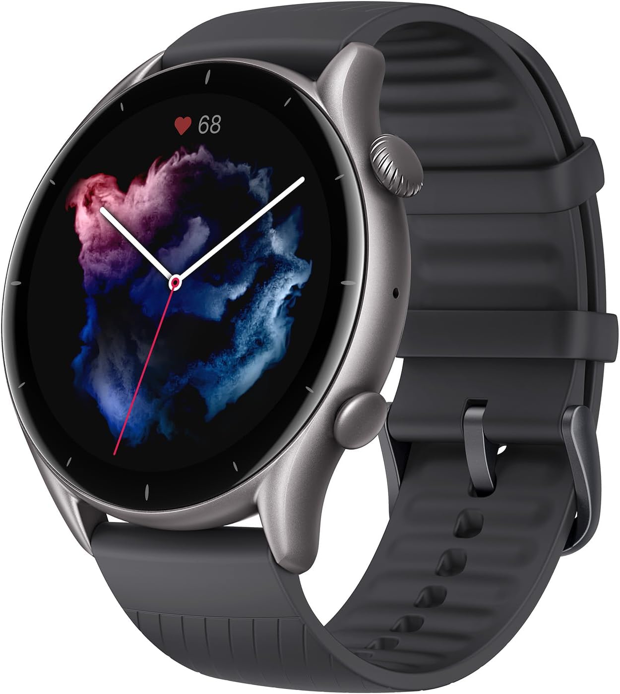 Amazfit GTR 3 Smart Watch 46mm for Android iPhone, 21-Day Battery Life, Alexa Built-in, GPS, Fitness Tracker with 150+ Sports Modes, AMOLED Display, Heart Rate Sleep Health Tracker, Black