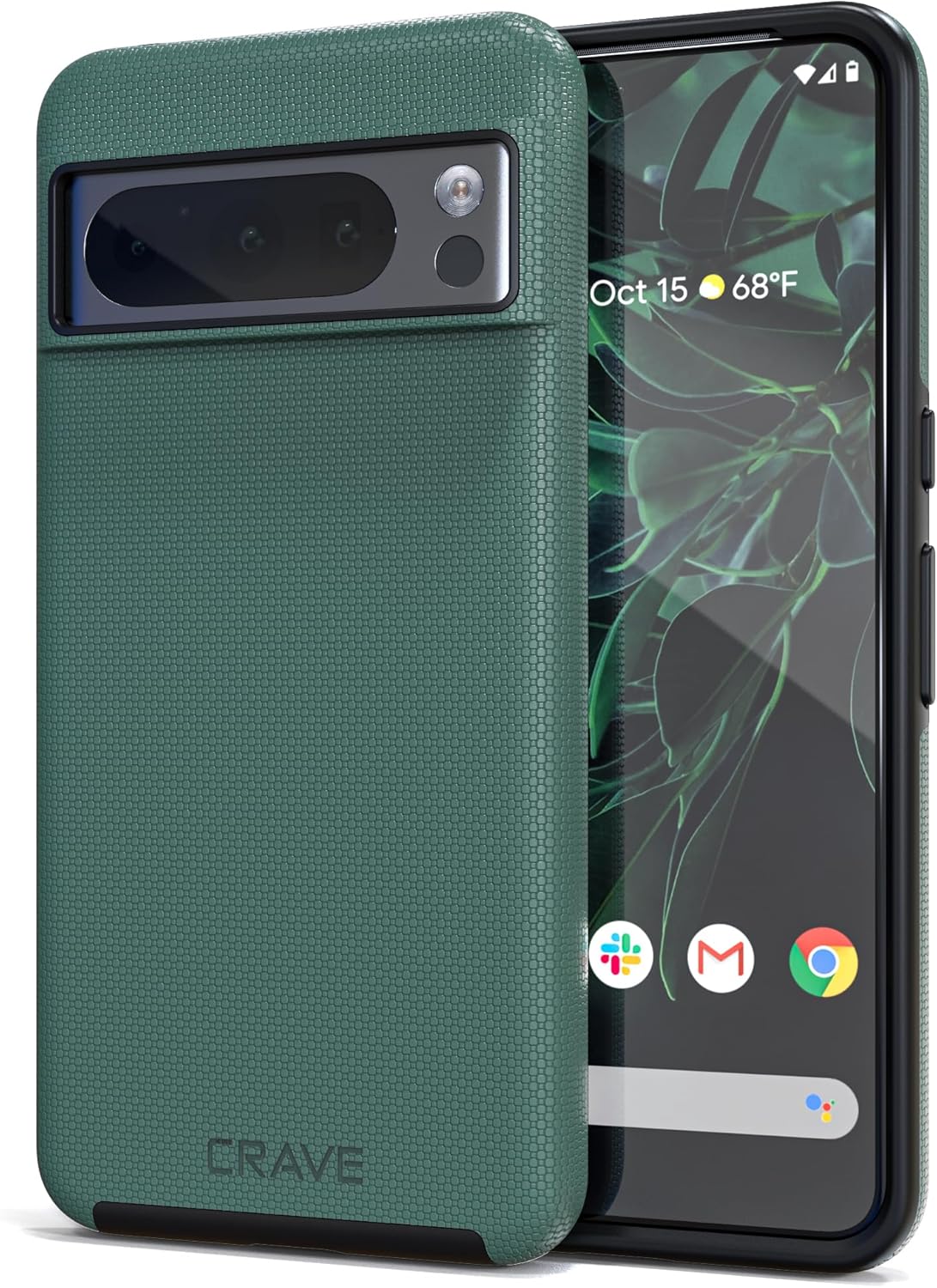 Crave Dual Guard for Google Pixel 8 Pro Case, Shockproof Protection Dual Layer Case for Google Pixel 8 Pro – Forest Green