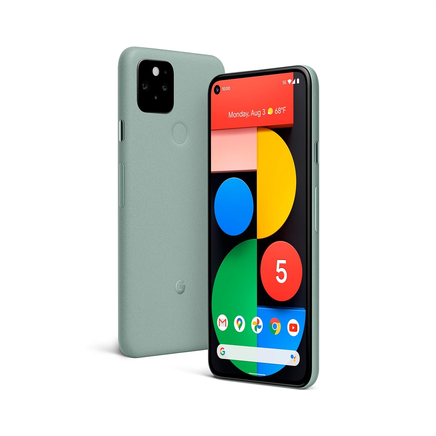 Google Pixel 5 – 5G Android Phone – Water Resistant – Unlocked Smartphone with Night Sight and Ultrawide Lens – Sorta Sage