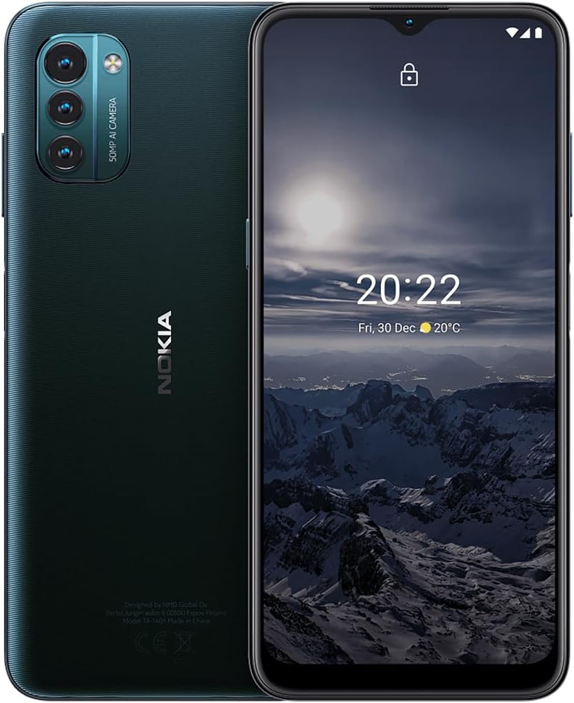 Nokia G21 | Android 11 | 3-Day Battery | 18W Fast Charging | 50MP Triple Camera | 3/64GB | 6.5-Inch Screen | Dual Band WiFi | Unlocked GSM Smartphone | Not Compatible with Verizon or AT&T | Blue