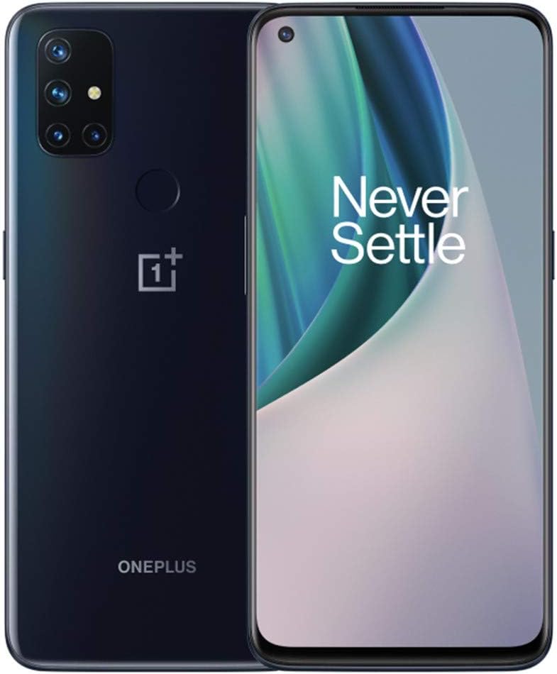 OnePlus Nord N10 5G (128GB, 6GB) 6.49″, 90Hz Refresh Rate, Snapdragon 690, 64MP 4K Camera (Only for T-Mobile, Metro, Ultra, Sprint – 5G / 4G LTE) BE2028 (Midnight Ice)