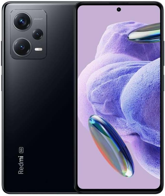 Xiaomi Redmi Note 12 Pro+ Plus 5G + 4G (256GB + 8GB) Factory Unlocked 6.67″ 200MP Triple Camera (Tmobile Tello Mint USA Market Global) + Extra (w/Fast Car Charger Bundle) (Midnight Black (Global))