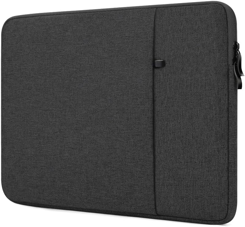 ProElife 13-14 INCH Sleeve Case for 2024-2021 New MacBook Pro 14-inch M4 M3 M2 M1 Pro/Max & 2024-2016 MacBook Air/Pro 13-inch Accessory Traveling Carrying Bag Cover Simple Case with Pocket (Black)