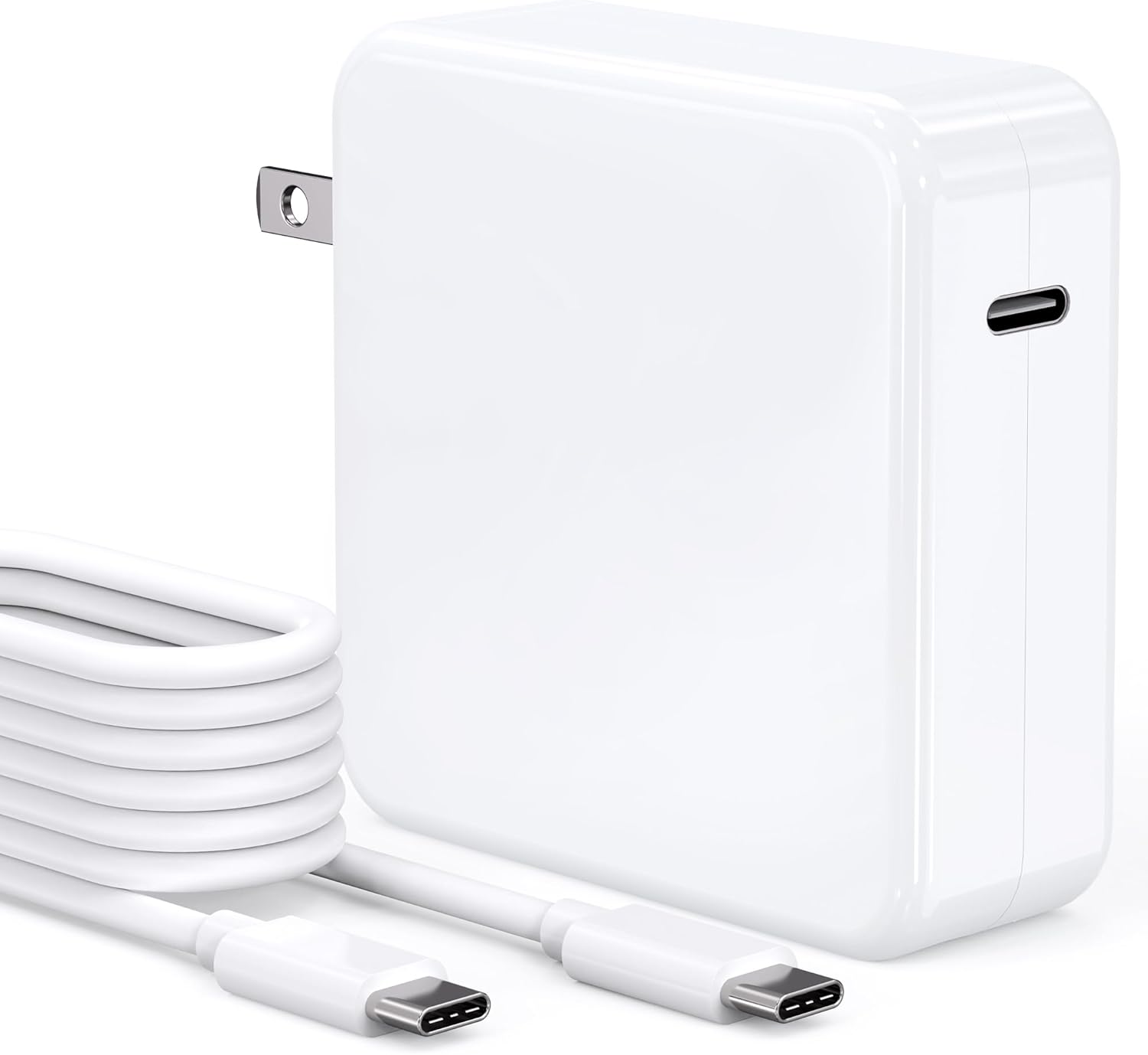 MacBook Pro Charger,87W USB C Fast Charging Laptop Charger Power Adapter for 13 14 15-inch MacBook Pro Models introduced in 2016 or Later,for MacBook Air After 2018, USB C to USB-C Power Cord Supply