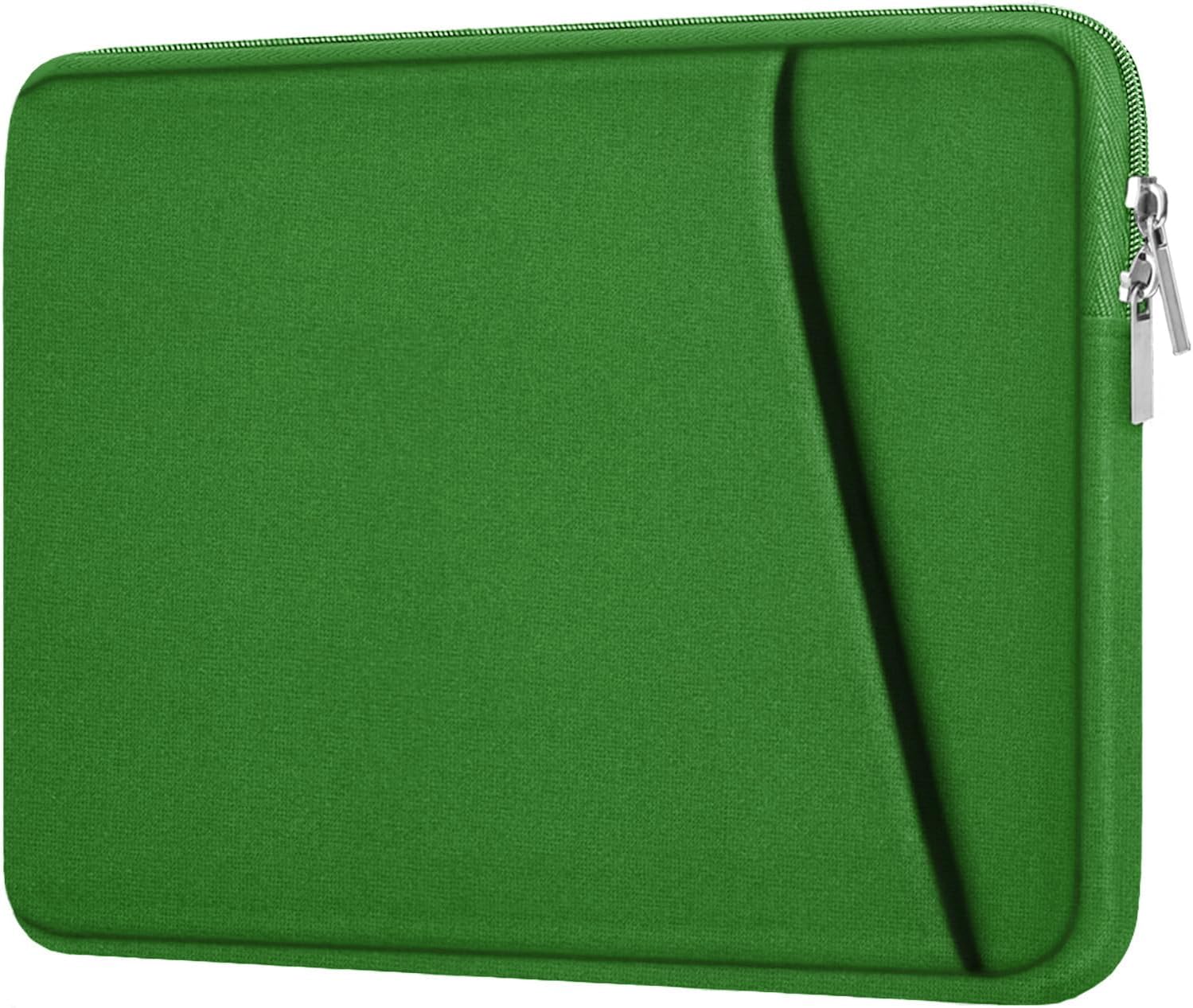 Askuko 14 inch Laptop Sleeve, Shockproof Protective Computer Cover, Durable Carrying Bag Laptop Case Compatible with 14″” MacBook Air/Pro HP Asus Lenovo Notebook, Dark Green