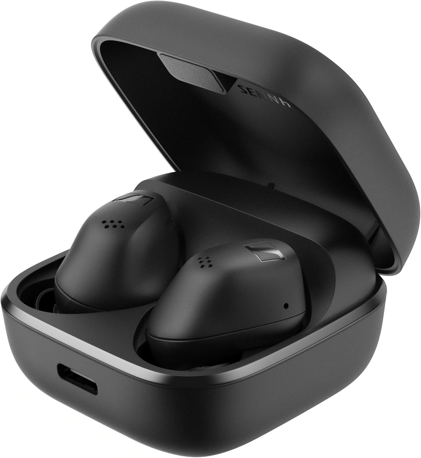 Sennheiser ACCENTUM True Wireless Earbuds – Crystal-Clear Sound with Hybrid ANC, Ergonomic Design, 28-Hour Battery Life, Touch Interface and Dual Mic Call Quality – Black