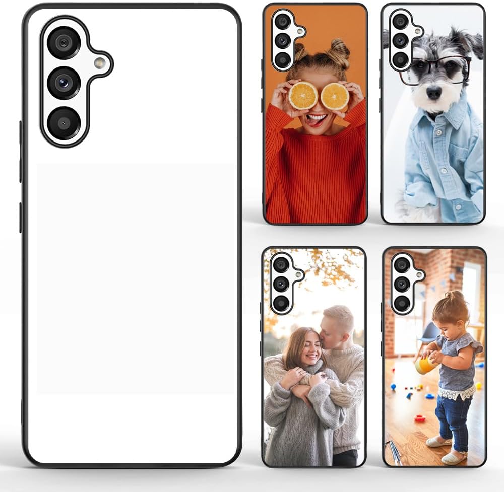 5 Piece Case for Samsung Galaxy A34 5G Sublimation Blank Case with Heat Press Blanks Printable DIY Custom Phone Cases,Soft TPU + Hard PC Anti-Slip Shockproof Protective Cover for Galaxy A34