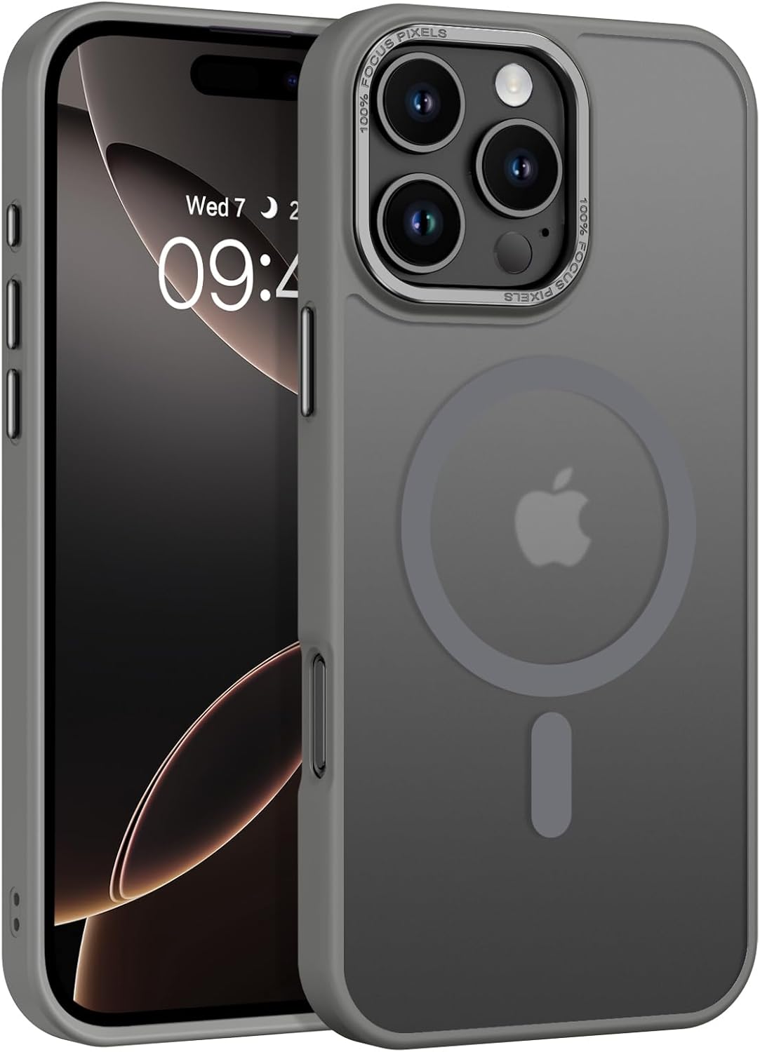 BENTOBEN for iPhone 16 Pro Max Case 2024, Phone case iPhone 16 Pro Max Magnetic Case [Compatible with Mag Safe] Translucent Matte Slim Shockproof Protective Cover for iPhone 16 Pro Max 6.9" Grey