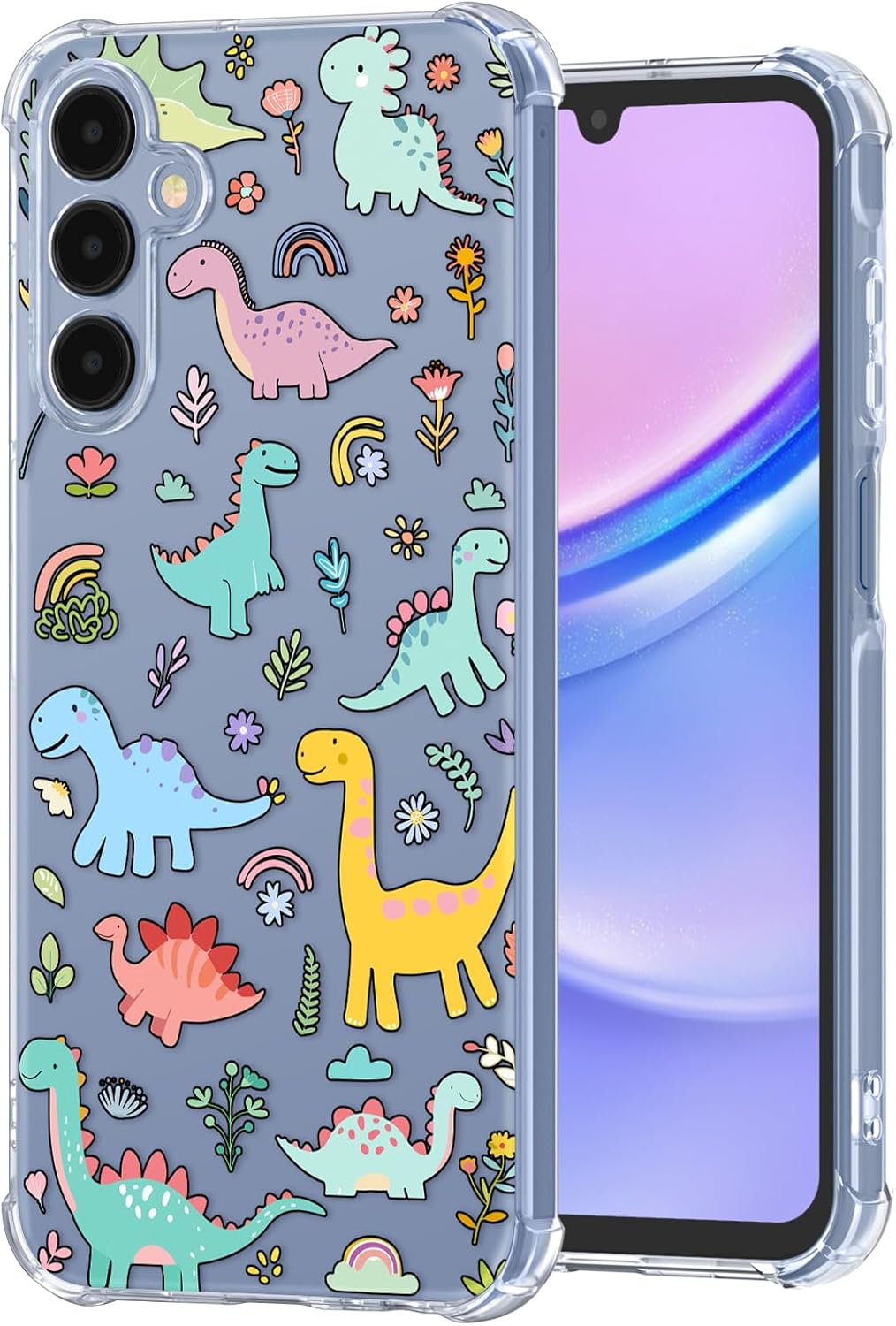 Buleens for Samsung Galaxy A15 5G Phone Case 6.5 Inch – Clear Flexible TPU Women Cute Girls Protection Phone Cover Slim Fit Shockproof Girly Kids Boys Design Pattern for Samsung A15 5G Case, Cartoon