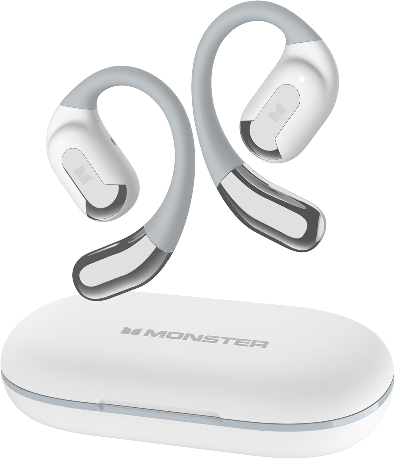 Monster Open Ear AC317 Headphones, Wireless Headphones with Stereo Sound, Bluetooth 5.4, 24H Playback, Crystal Clear Calls, Type-C Charging, Touch Control, Sweat Resistant Open Ear Wireless Earbuds