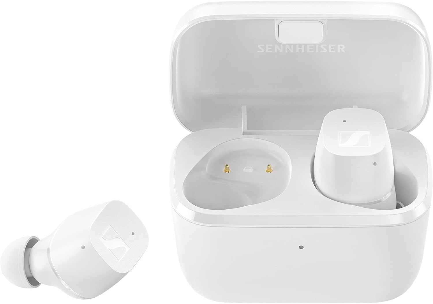 Sennheiser Consumer Audio CX True Wireless Earbuds – Bluetooth In-Ear Headphones for Music and Calls with Passive Noise Cancellation, Touch Controls, Bass Boost, IPX4 and 27-hour Battery Life, White