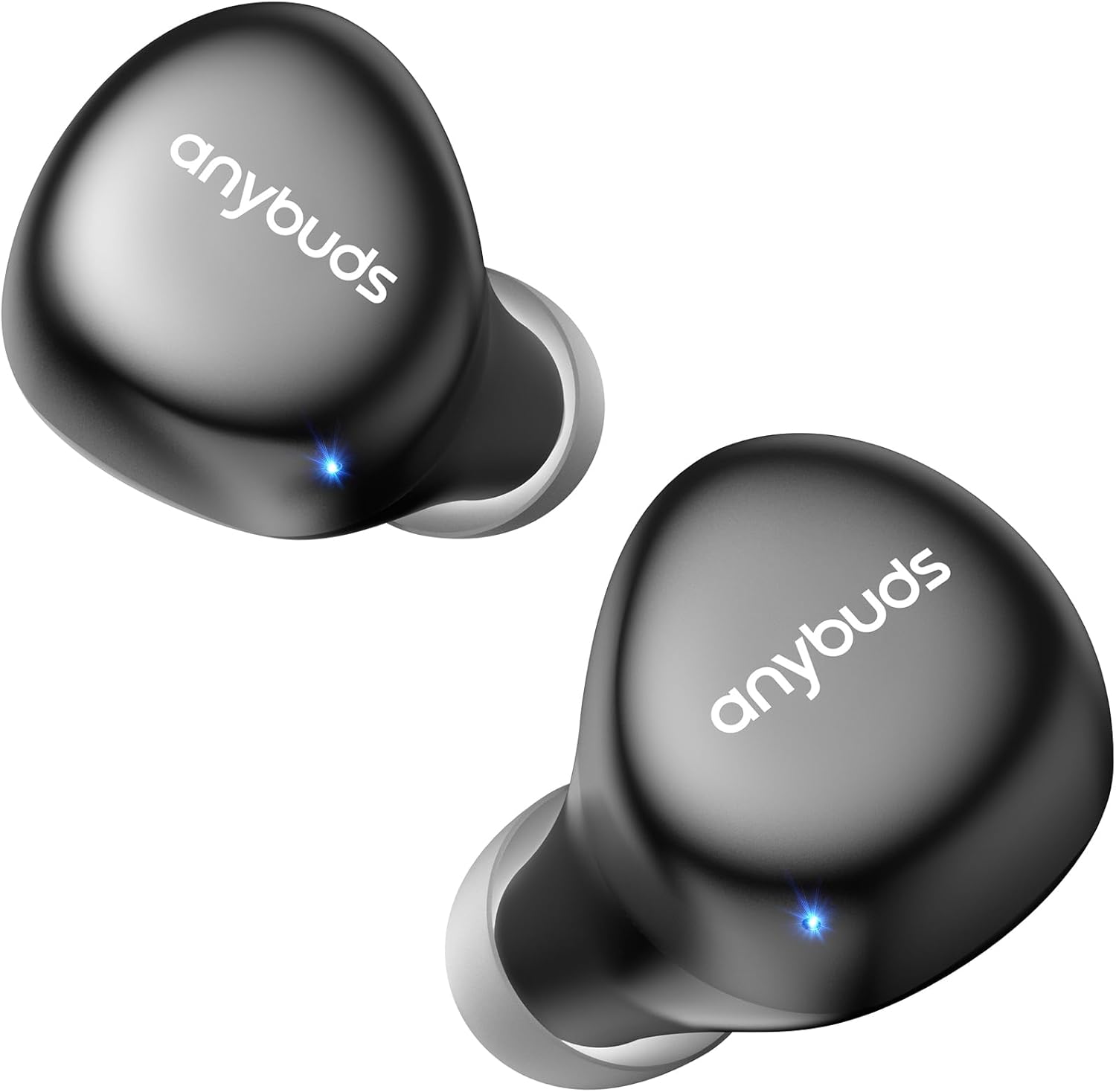 True Wireless Earbuds Bluetooth 5.3 Waterproof Ear Buds CD-Quality Sound 35H Playback Built-in Mic Long Distance Connection in-Ear Wireless Earphones for Sports with Shocking Bass Effect (Black)